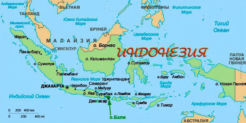 Iindonesia map 800х400